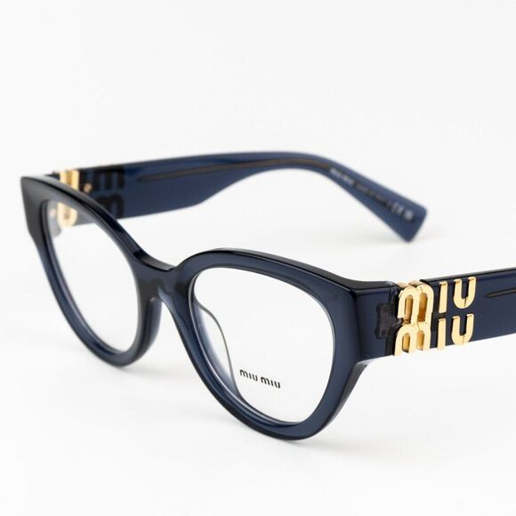 NEW Miu Miu MU01VV 08Q1O1 Dark Blue Women Eyeglasses MU 01VV - Picture 5 of 9